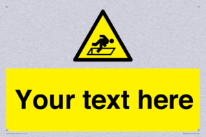 Custom Warning Hatch Sign